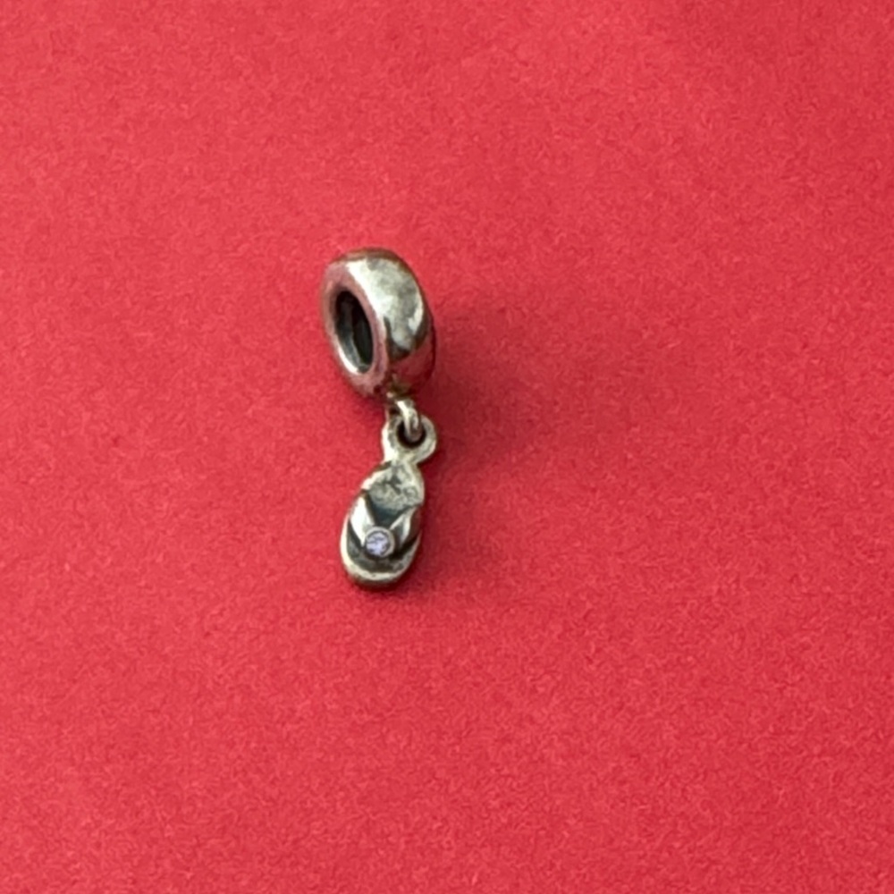 Pandora Ale Sterling Silver Dangle Flip Flop Charm Bead